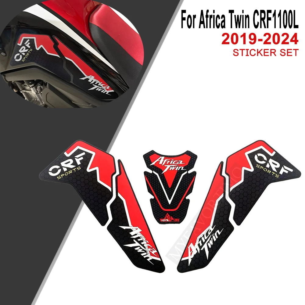 

Motorcycle For Honda Africa Twin CRF1100L CRF 1100 L Non-Slip Fuel Tank Pad Rubber Stickers 2019 - 2024