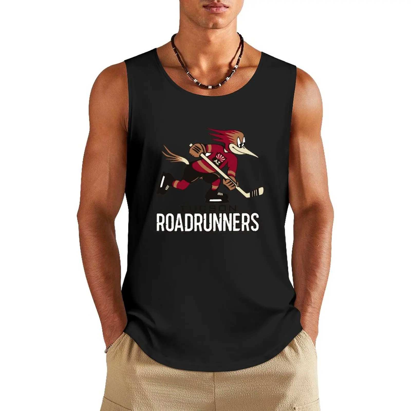 The Roadrunner Tucson Tank Top Men sleeveless tee man sexy?costume Sleeveless top bodybuilding