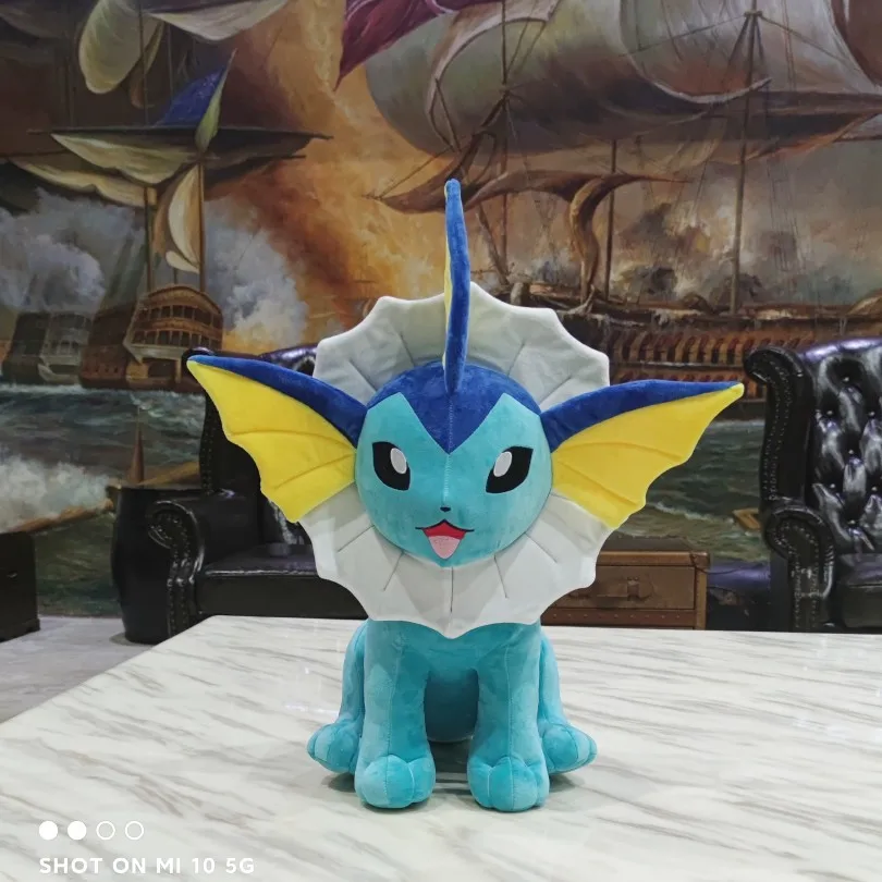 2023 New  Japan Cartoon 100cm Large Vaporeon Plush toy High Quality Stuffed Animals doll Children's Birthday Gifts