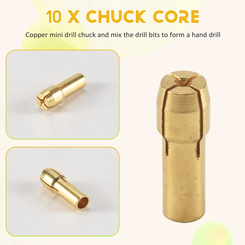 

A76K 14 Маленький электрический сверлильный патрон 0,5-3 мм Электрическая мельница Медный патрон Набор сверлильных патронов с микрокром (шестигранный ключ)