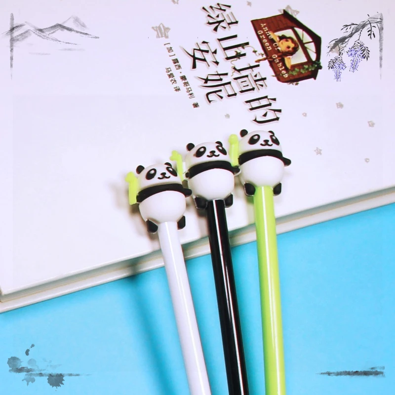 24 Pcs Korea Creative Cute Cartoon Panda Gel Pens Set Student School Supplies Back To School