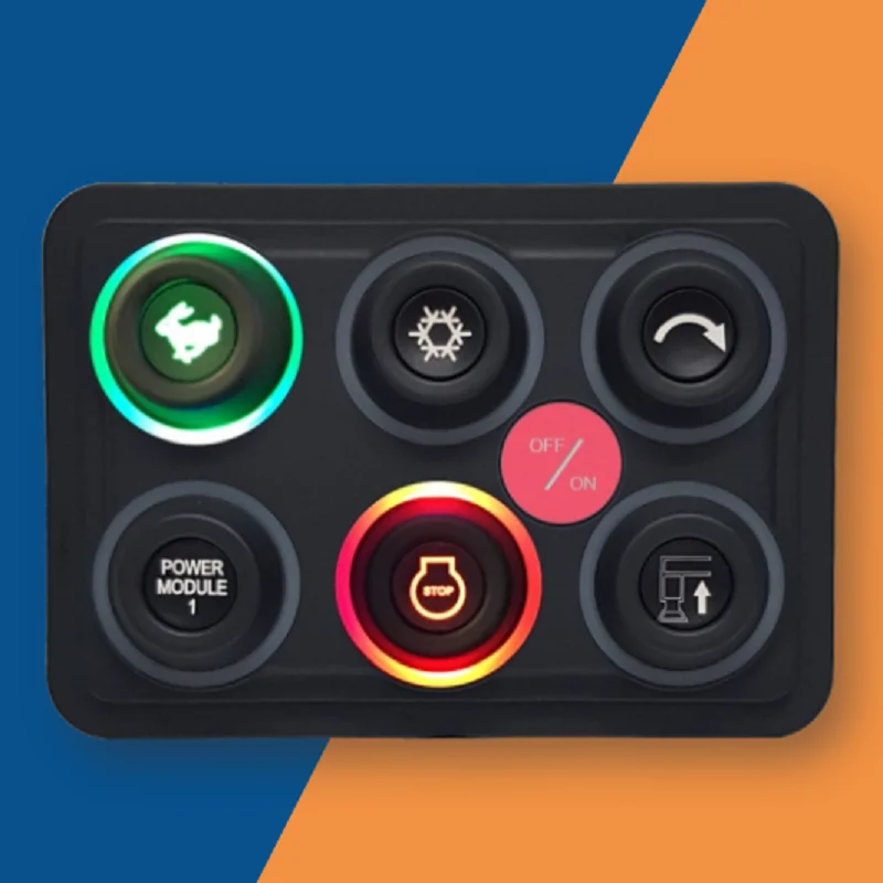 Imagem -02 - Sistema Universal do Painel do Interruptor Controle da Luz do Rgb Impermeável Silicone 12 Grupo 16 Ajuste para o Barco Jipe Caminhão Atv Utv Caravana