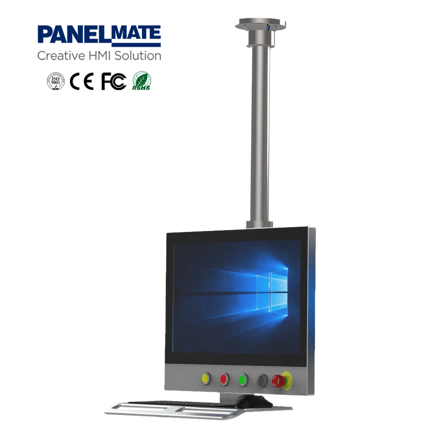 21.5 Inch Front Panel IP65 Support Arm System Fanless Industrial All in One Computers Touch Screen Control Panel PC Display