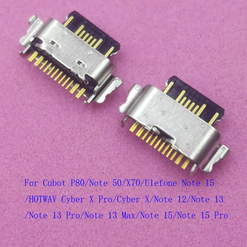 2-100 шт. зарядные устройства, разъемы USB Type-C для HOTWAV Cyber X Note 12 13 Pro Max 50 Cubot P80 X70 Ulefone Note 15
