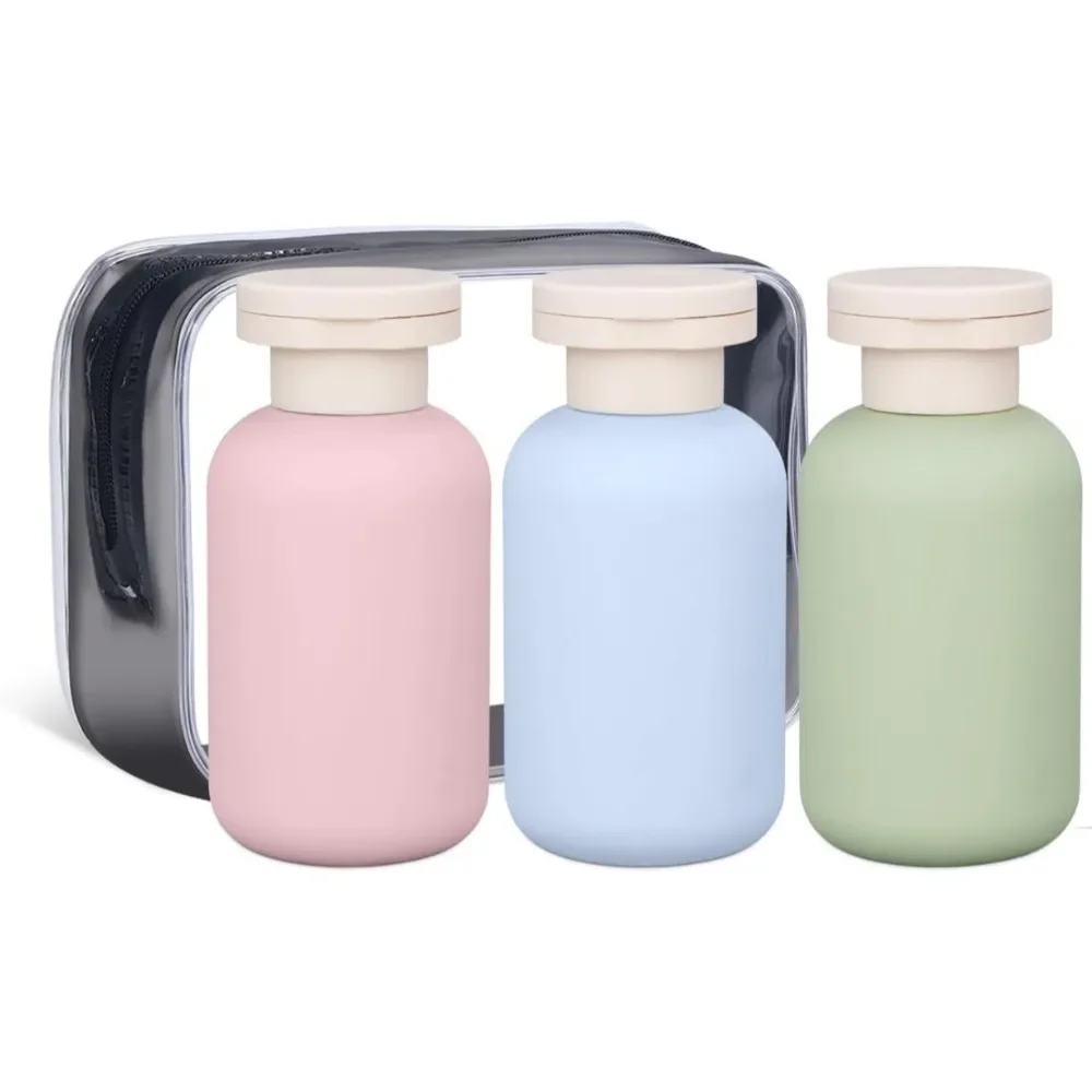 1/3Pcs Soft Leakproof Travel Bottles Set 100ml 3.4oz Portable Squeeze Tubes for Shampoo Lotion Refillable Travel Essentials