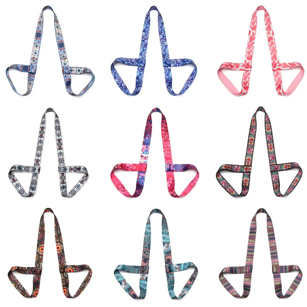 Fitness Exercise Stretch Adjustable Carry Straps Yoga Belt Sport Sling Shoulder Yoga Mat Strap Belts