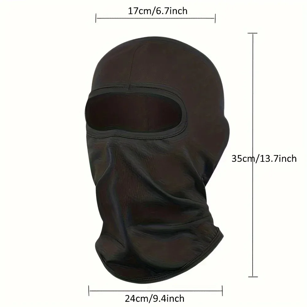 Hohe Elastizität, atmungsaktiv, Sturmhaube, Radfahren, Vollgesichtsmaske, Outdoor-Sport, Ski, Motorrad, Maske, Schal, Helm, Innenkappe – Detail 3