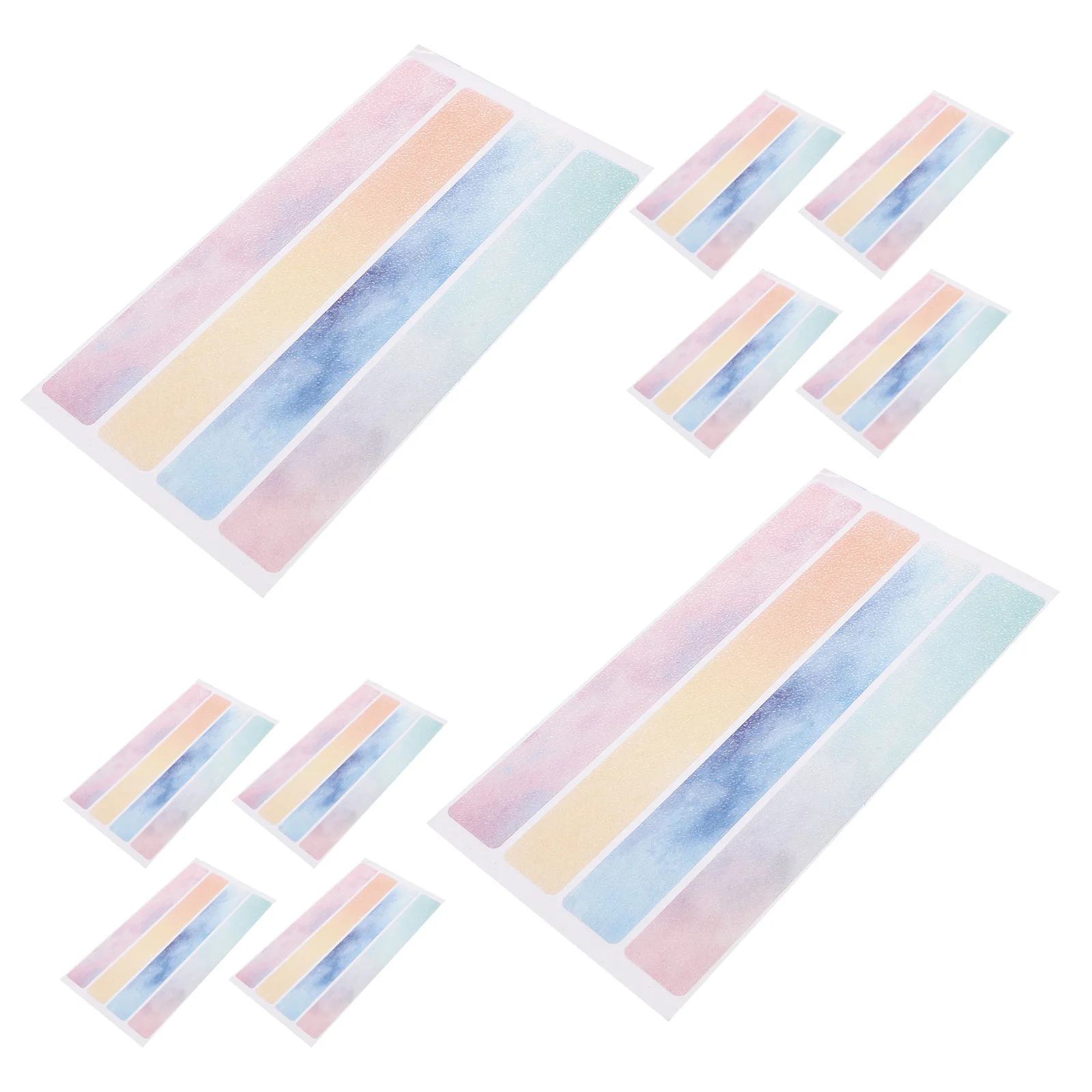 

2Sets Non Slip Colorful Shower Strips Bathtub Adhesive Treads Anti Skid Decals Bathroom Floor Safety Tape Non-Skid Decals