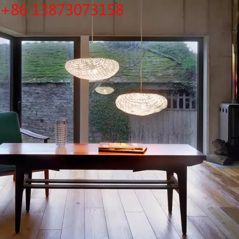 

Испанская современная простая гостиная-столовая крытая люстра в скандинавском стиле светлячок с роскошной текстурой