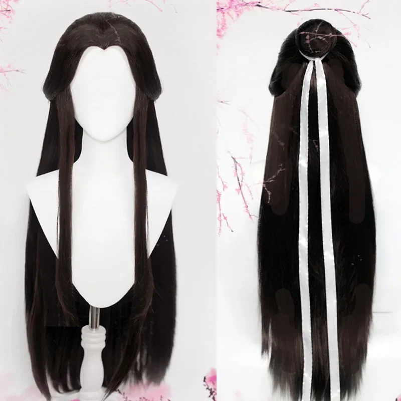 Anime Himmel offiziellen Segen Cosplay Xie Lian Perücke schwarze Haare Tian Guan Ci Fu Hanfu Perücken Männer Halloween Requisiten