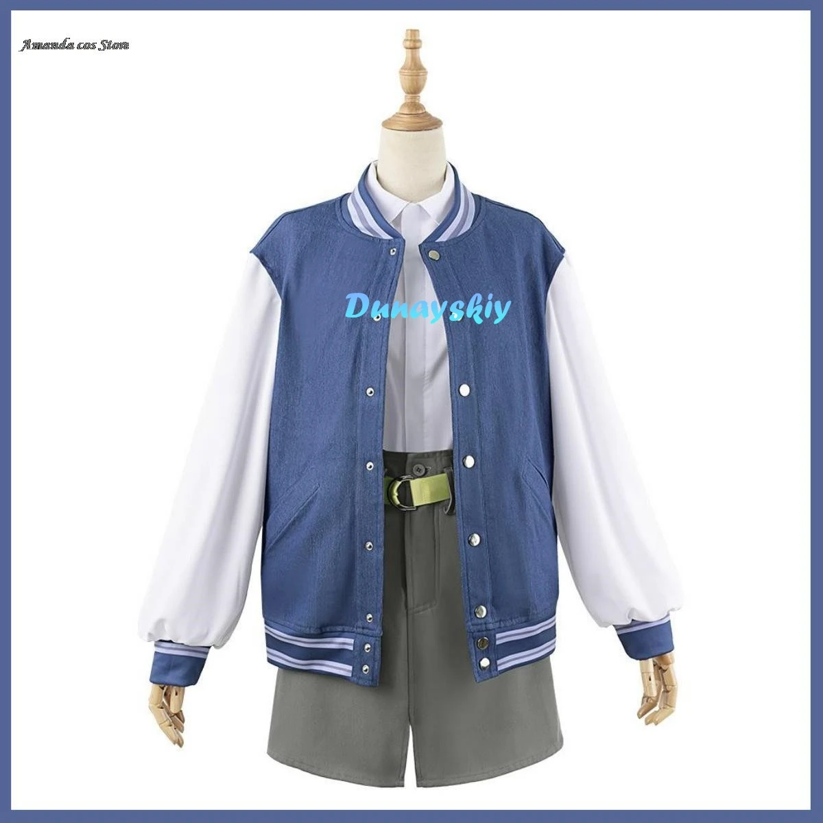 Anime BanG Dream! Takamatsu Tomori Cosplay Costume MyGO!!!!! Lead Singer Tomorin Wig Cowboy Baseball Coat Woman Kawaii Party Set