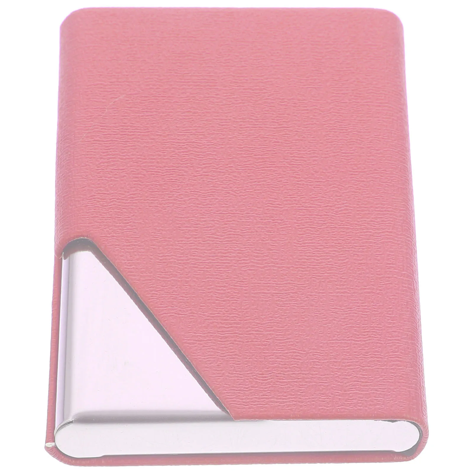 

Business Card Holder Stainless Steel PU Compact Mini Briefcase Card Case Cards Organizer Office Supply Pocket Address Book