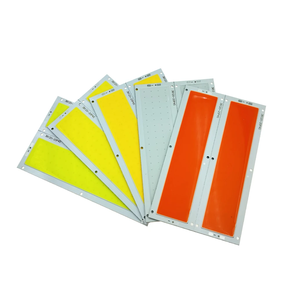 120x36mm sumber cahaya DC12v10w lampu COB Bar sorot LED Panel Chip DIY sumber cahaya sepeda Dekorasi Rumah Strip Panel Cahaya