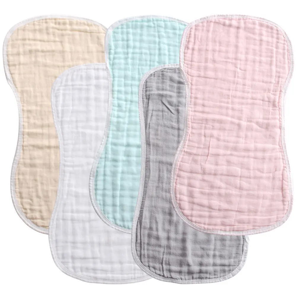 

5Pcs Burp Towels Hypoallergenic Machine Washable Portable Burp Cloths for Infants Girls Boys Saliva Food Stain