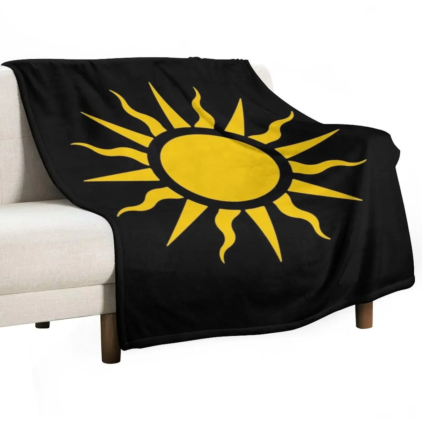 

The Great Sun of Nilfgaard (Gold) Throw Blanket All Season Lightweight Soft Blanket for Bed