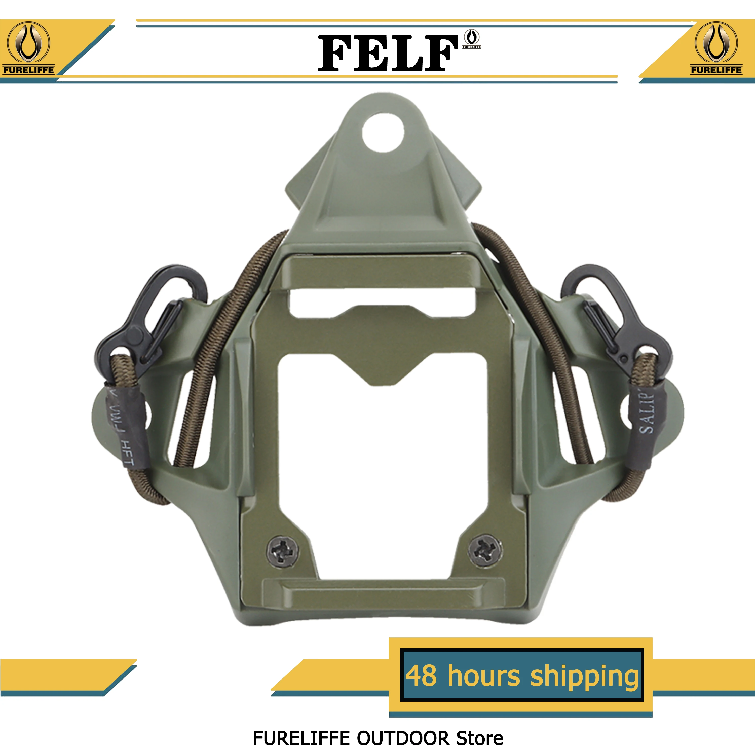VULPO New Tactical Helmet Vas Shroud Three-Hole NVG Mount Adapter/Aluminum Alloy Modular Shroud For FAST MICH AF Wendy Helmet