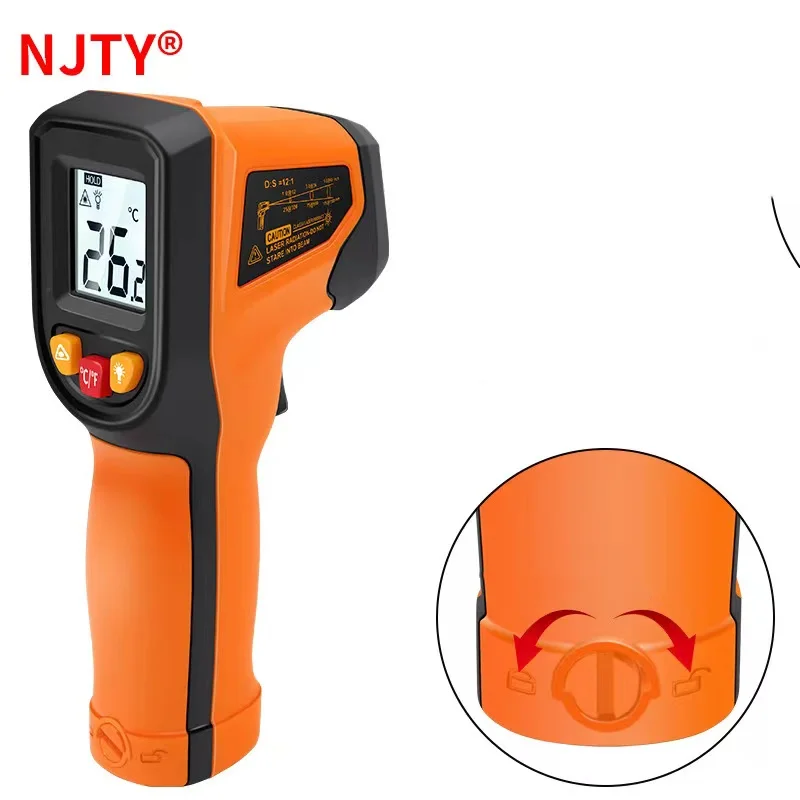 nfrared Thermometer Gun Handheld Heat Temperature Gun For Cooking Tester Pizza Oven Grill & Engine - Laser Surface Temp