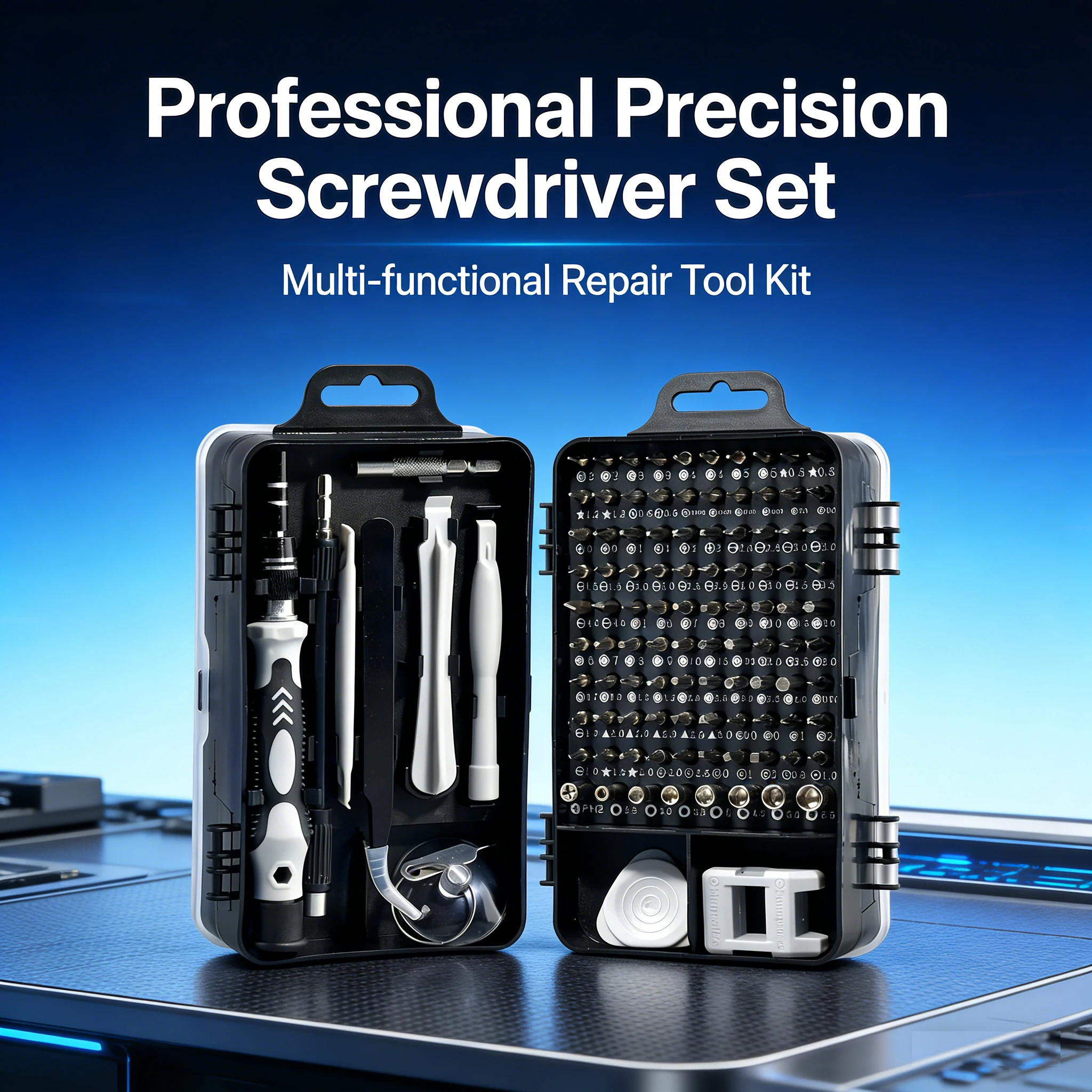 115 in 1 Precision Screwdriver Set WEEKS, Magnetic Mini Screw Nuts Bits Multifunction Household Repair Tools Kit