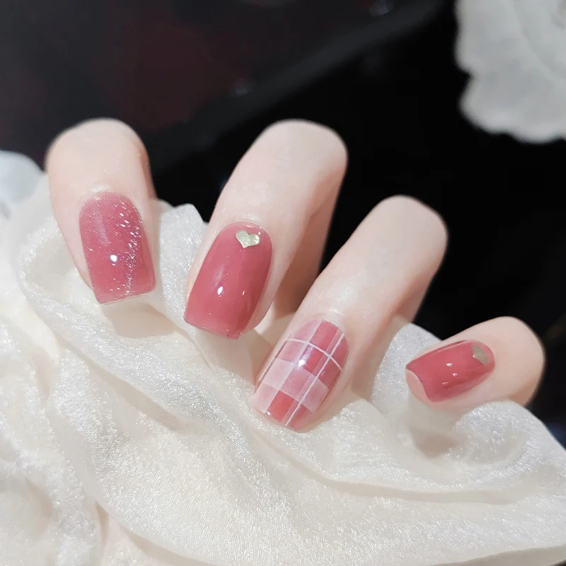 Assar livre olho de gato adesivos de unhas de longa duração cobertura completa envolve decalques de unhas autoadesivos diy salão de beleza acabado remendo de unhas