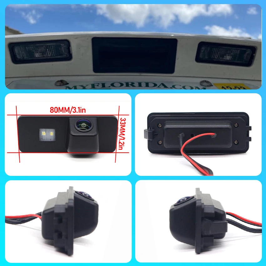 Car Rear View Camera Reversing Backup Parking Waterproof Camera For Seat Ibiza Mk3 6L Facelift ST SC Mk4 6J 2002~2017 2018 2019
