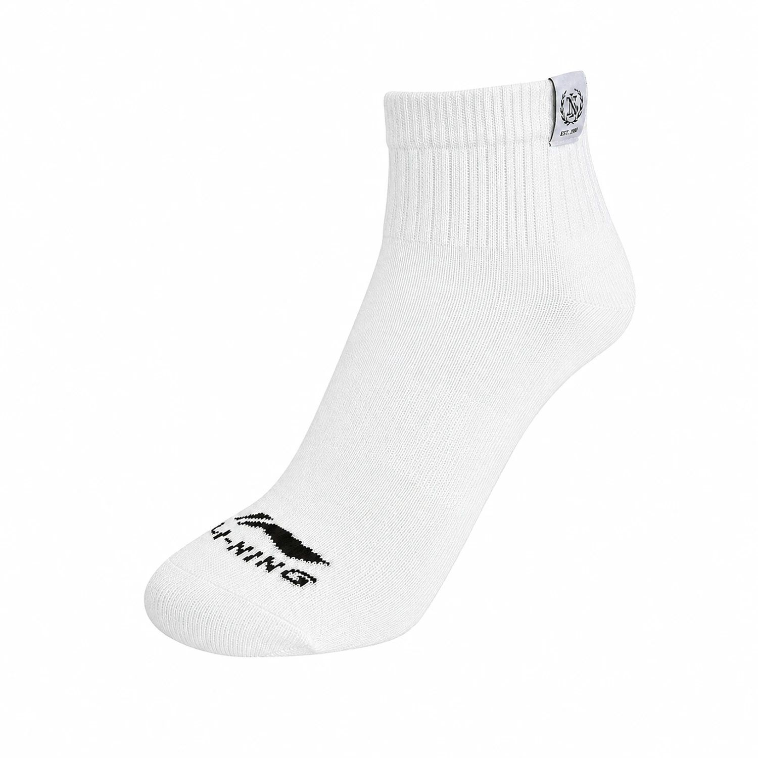 Li-Ning Chaussettes de sport unisexes 78,2% coton 19,2% polyester 2,6% élasthanne 22-28cm LiNing Chaussettes de sport pour hommes et femmes AWSW183