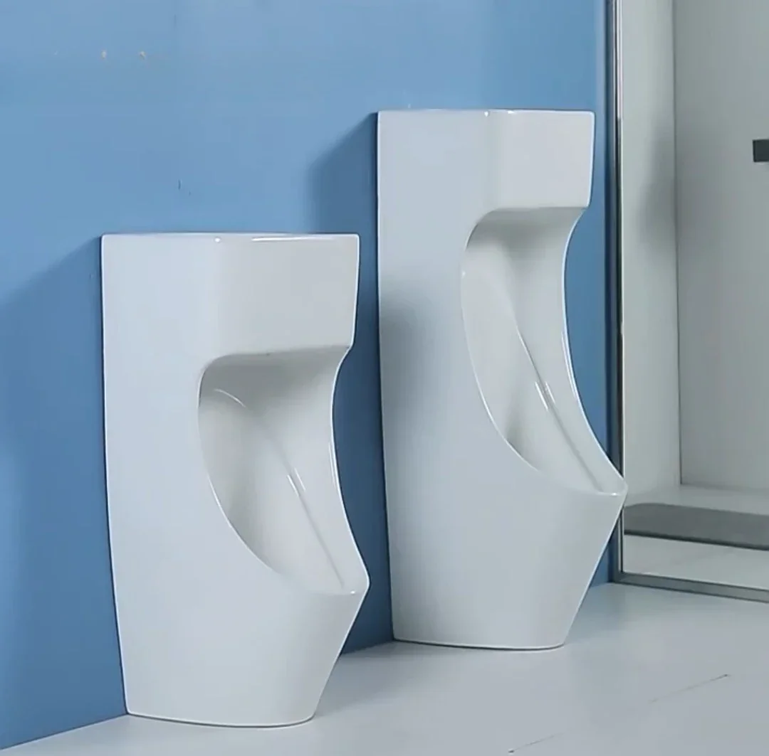 Household ceramic integrated sink with sink, urinal, wall mounted induction urinal, floor mounted men's urinal