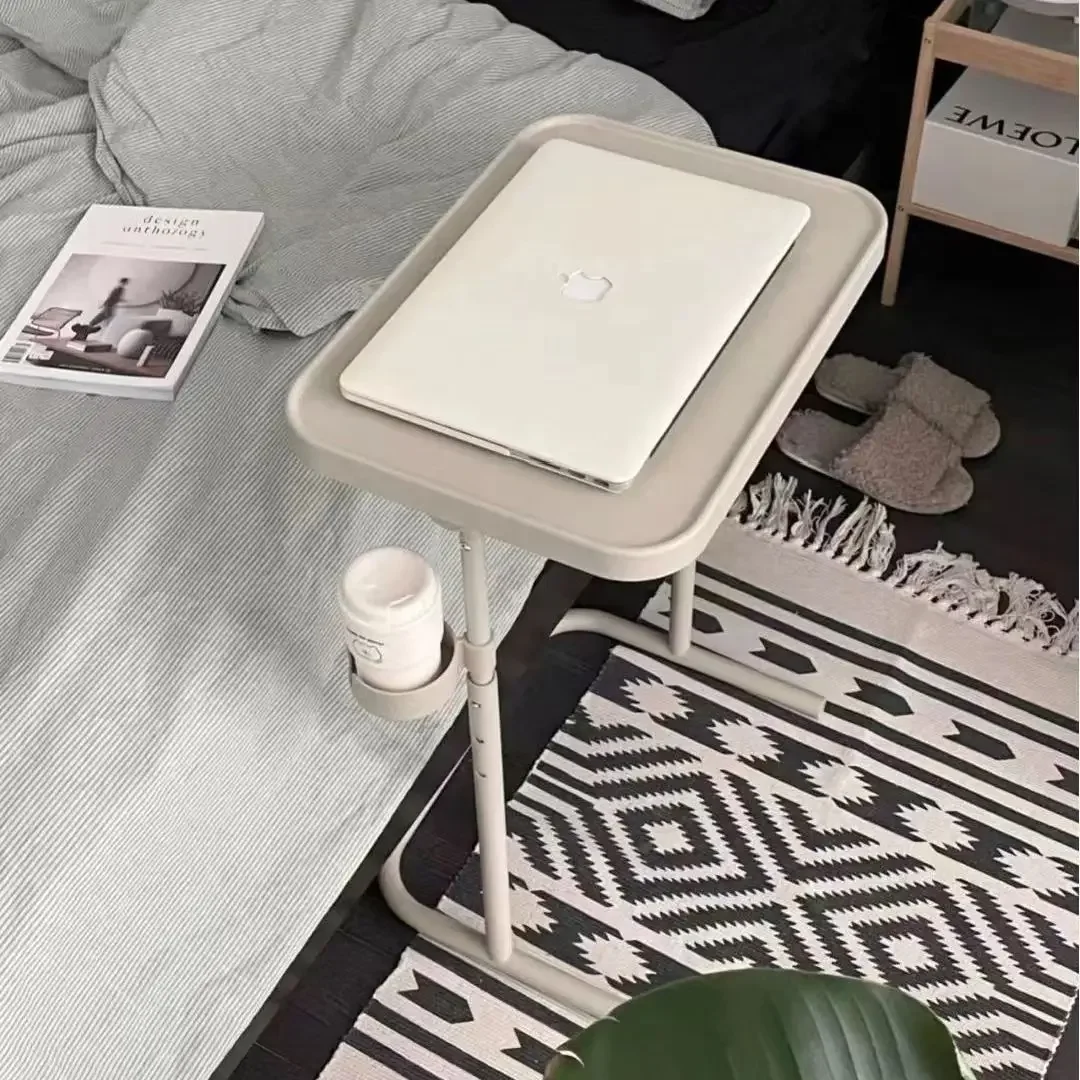 طاولة السرير المتنقلة قابلة للطي مكتب الكمبيوتر غرفة نوم مع عجلة رفع مكتب غرفة المعيشة كتاب صغير أريكة طاولة جانبية الكمبيوتر الملياف #3