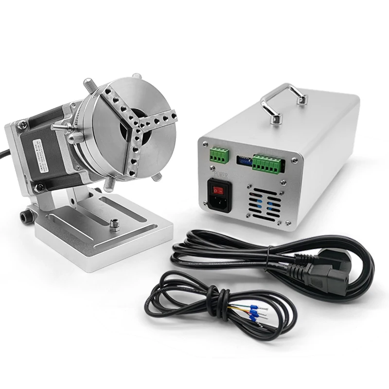 Rotary Axis 90 Degree Angle Adjust for Fiber Laser Ring Jewelry Gold Engraving Machine