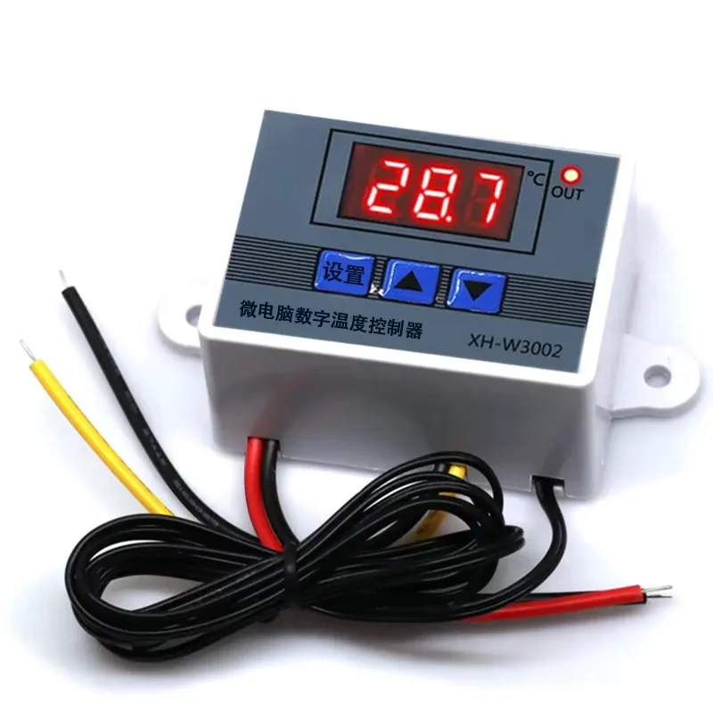 W3002 DC12/24 فولت AC110-220V 220 فولت المهنية الرقمية LED متحكم في درجة الحرارة 10A ترموستات منظم التدفئة التبريد التحكم