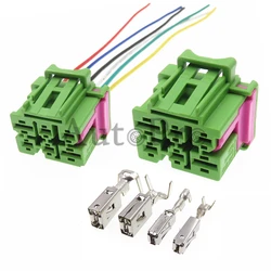 1 Set 6 Hole 4F0937731 AC Assembly Auto Plastic Housing Composite Connectors 4F0937741F Car Large Current Wire Harness Socket