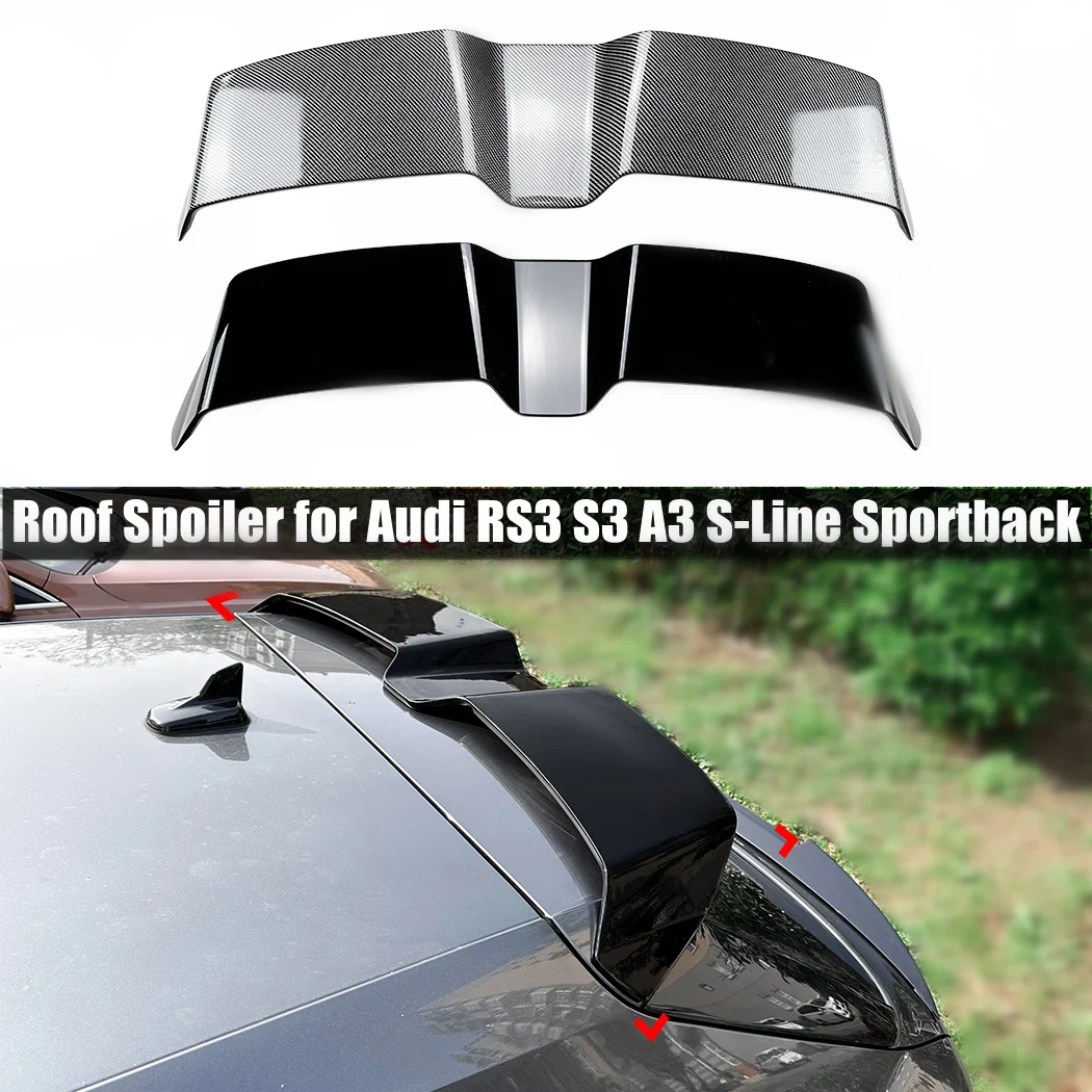 Aerodynamic Roof Spoiler for Audi RS3 S3 A3 S-Line Sportback 8Y 5-door Hatchback 2020-2024 Upgrade 1:1 RS Package Wing Bodykits