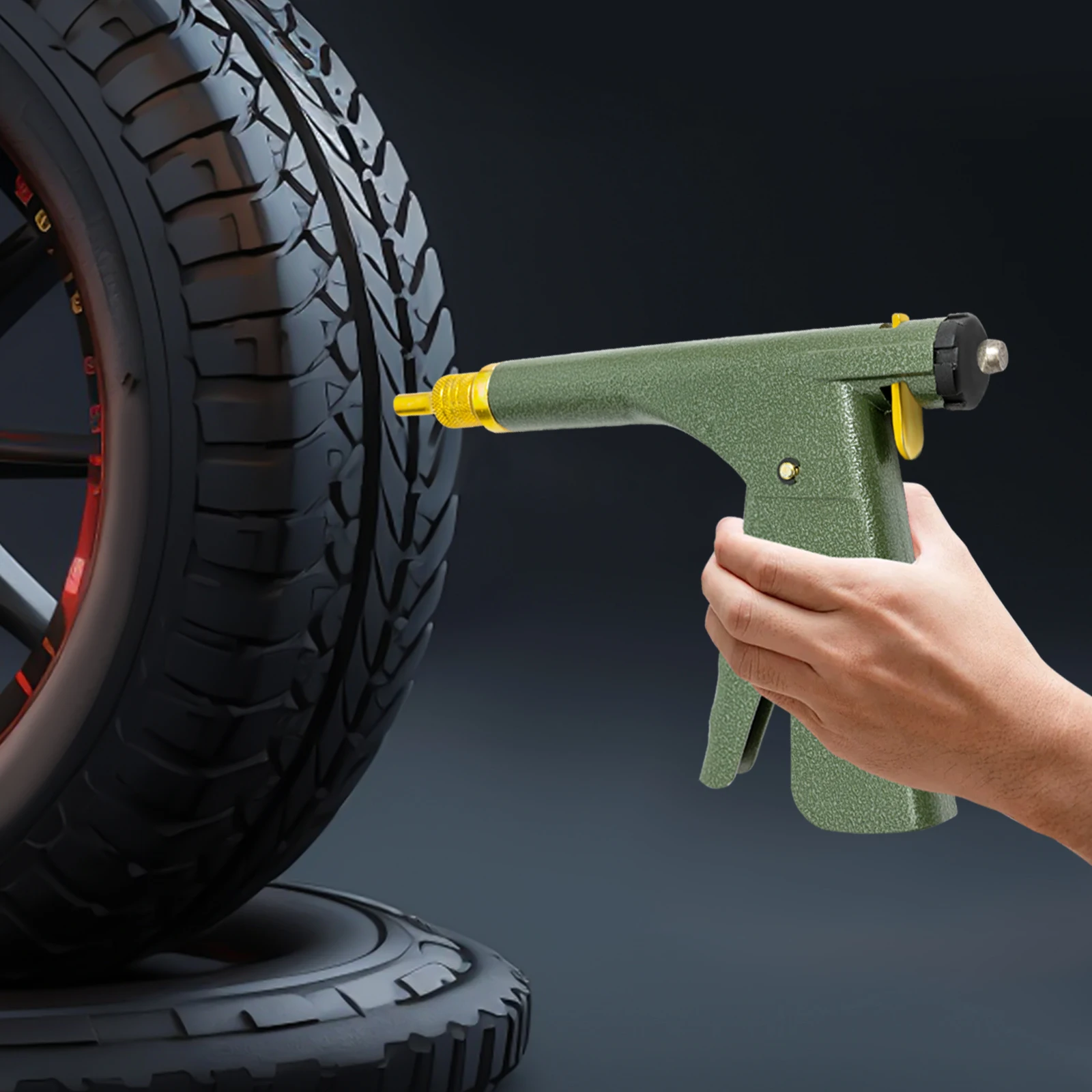 

Железный автомобильный зажим для шин, комплект пистолета для ремонта бескамерных шин для моделей автомобилей, подходит для размеров грибовидной головки