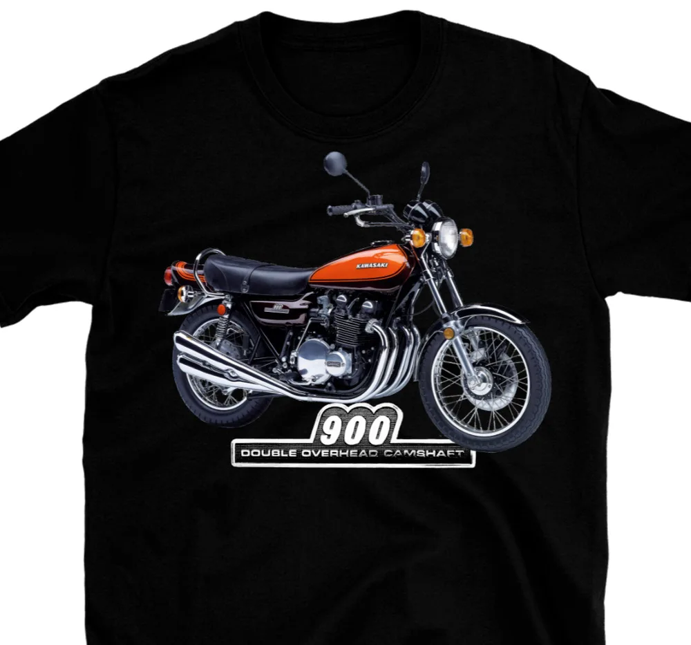 Z900 Z1 1973  MOTORCYCLE T SHIRT Inspired by Kawasaki, Anime Retro Horror Pattern Y2K Summer