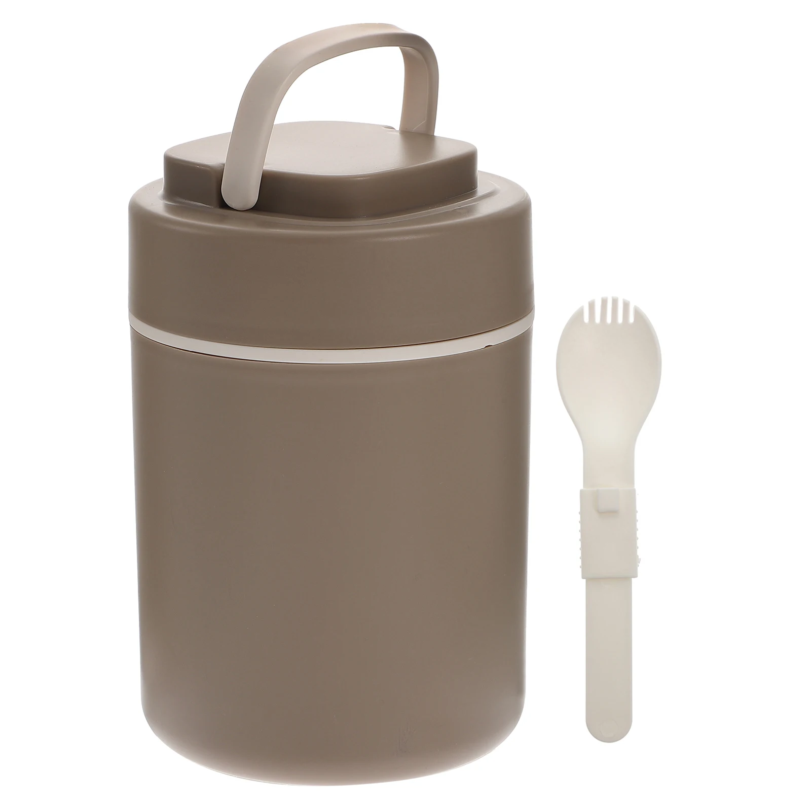 

Insulated Soup Cup Stainless Steel Portable Mug Cereal Container Thermal Breakfast Cups Soup Mug Foldable Handle