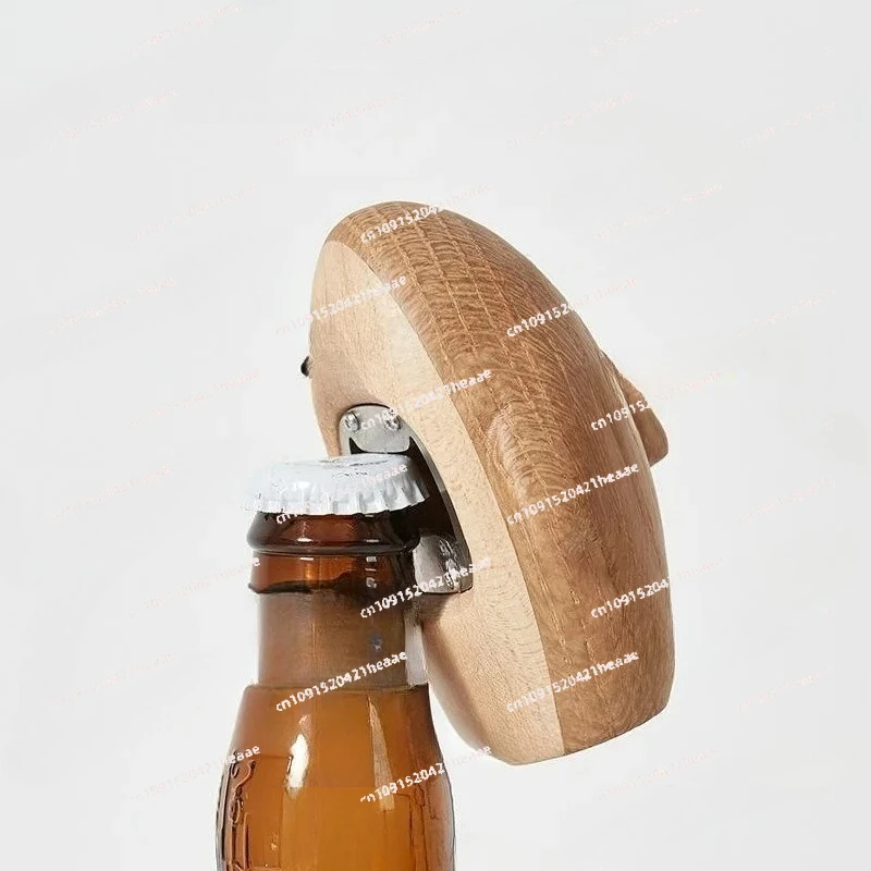 Suitable for Solid Wood Shark Bottle Opener Ornament Home Housewarming Gift Personalized Creative Decoration Bottle