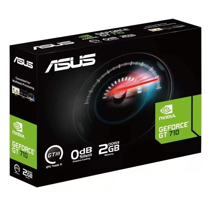 ASUS GT710-SL-2GD3-BRK-EVO Video Cards GPU Graphic Card NEW GT 710 2GB