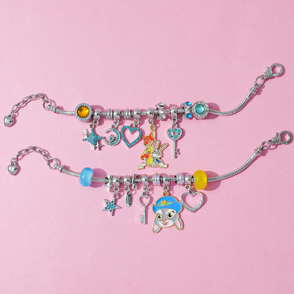 漫画アニメズートピア ジュディとニック ペンダントビーズ DIY ブラインドボックス 子供向けパーティーギフトに最適