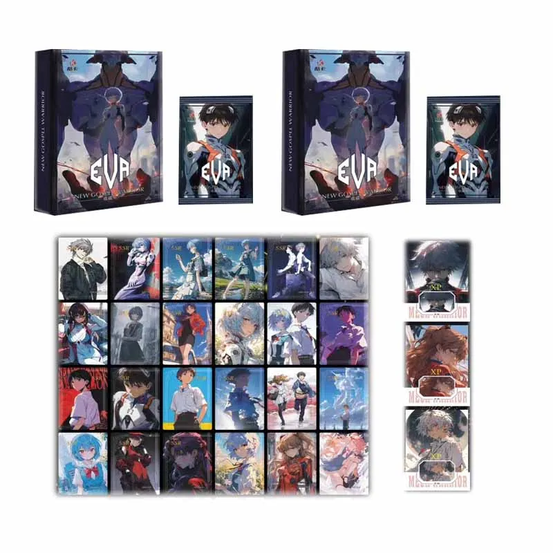 

Neon Genesis Evangelion Collection Cards Booster Box Kuka Exquisite Hd Picture Popular Character Children's Birthday Gifts