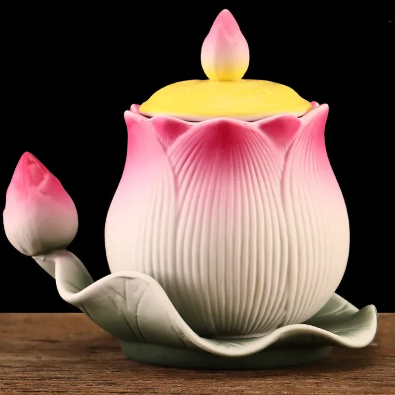 Buddha Hall Offer Table Ceramics Holy Water Cup Buddhism Supplies Decor 9.5cm