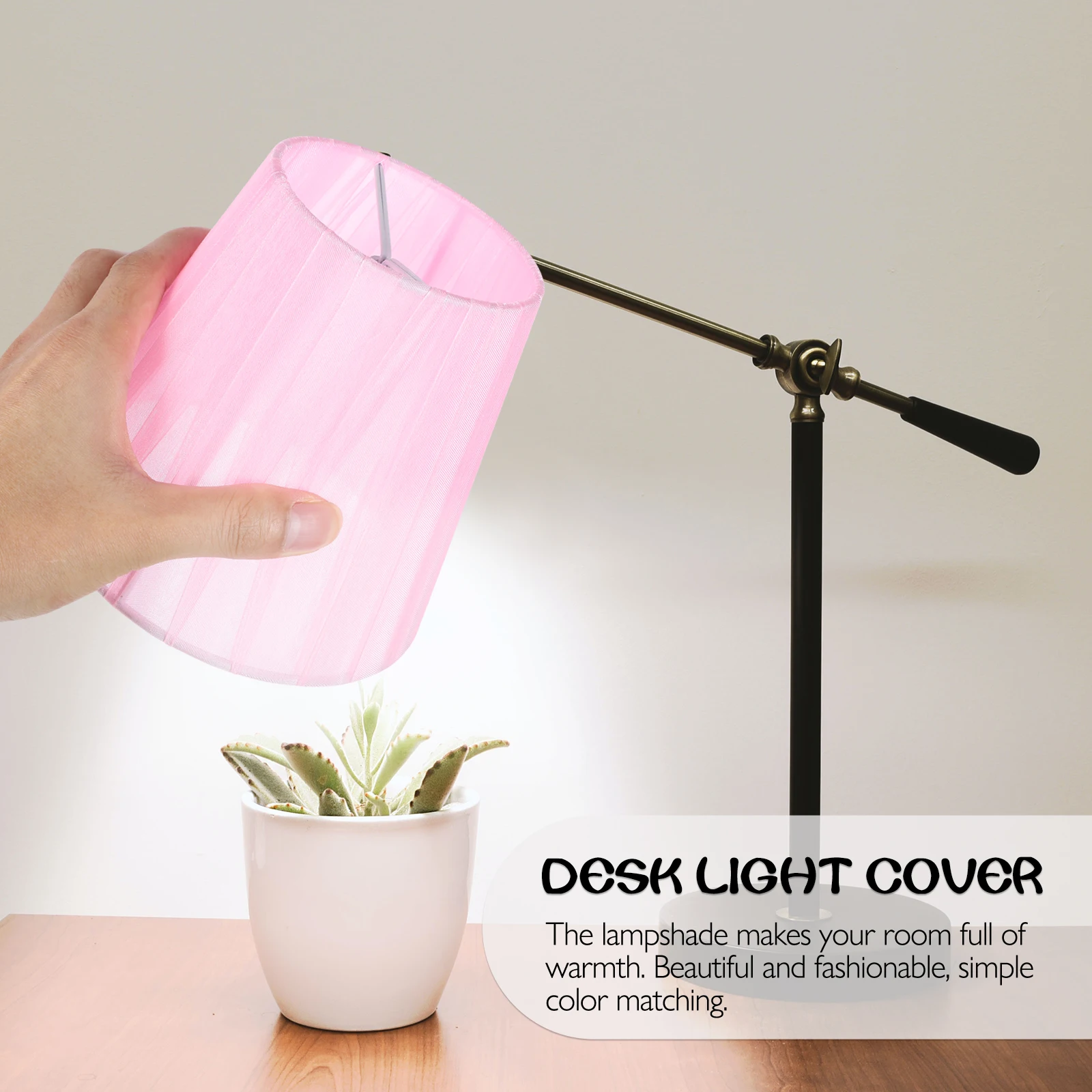 

Simple Gauze Lampshade Lamp Cover Warm Translucent Table Light Shade Desk Light Shade For Bedroom
