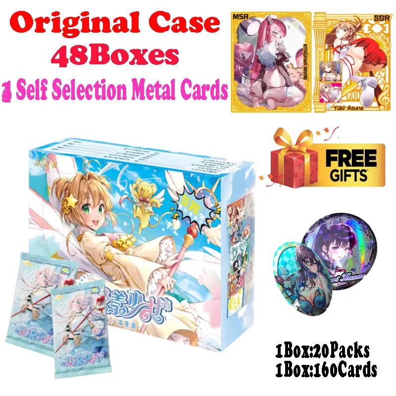 

Newest Case Wholesale Special Price Flower Girl 3 Box Goddess Story Waifu Global Trading Collection Card ACG TCG Hobbies Gift