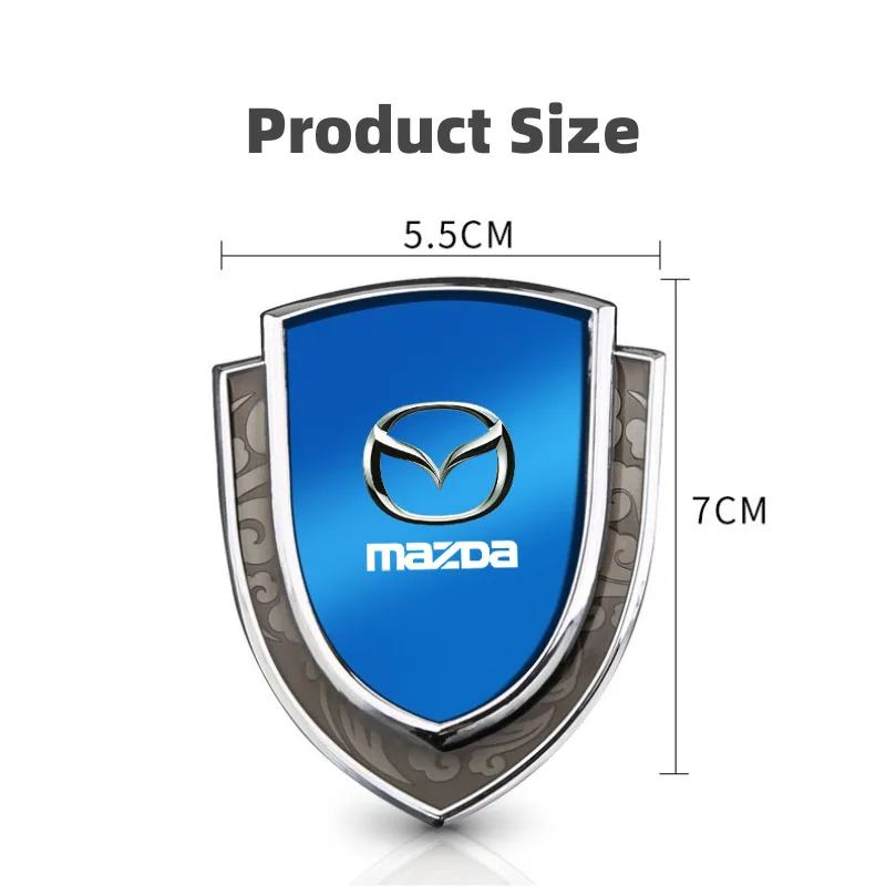 3D Metal Car Style Body Trunk Decoration Emblem Sticker for Mazda 2 3 5 6 7 Axela Atenza Speed 6 MS Demio MPS Miata RX7 MX5 626