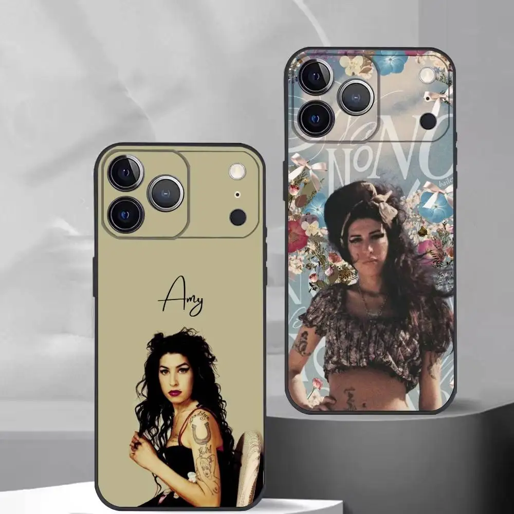 Y2K A-Amy W-Winehouse Phone Case Silicone Soft For IPhone 17 16 15 14 13 12 11 X XR Plus Pro Max Plus