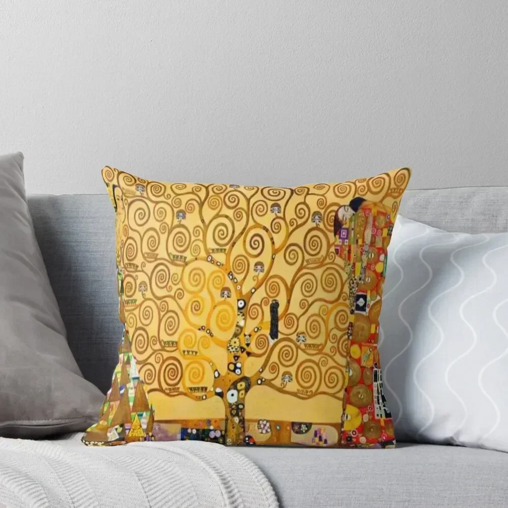 Gustav Klimt - tree of life Throw Pillow christmas pillowcases Decorative Sofa Cushions christmas decorations 2025 pillow