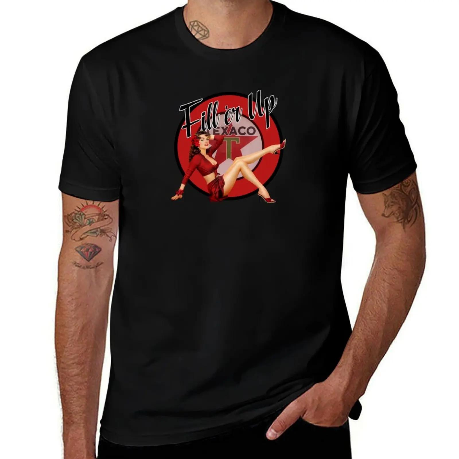 Fill-er Up T-Shirt Big and Tall Basic Tee Shirt T-Shirt