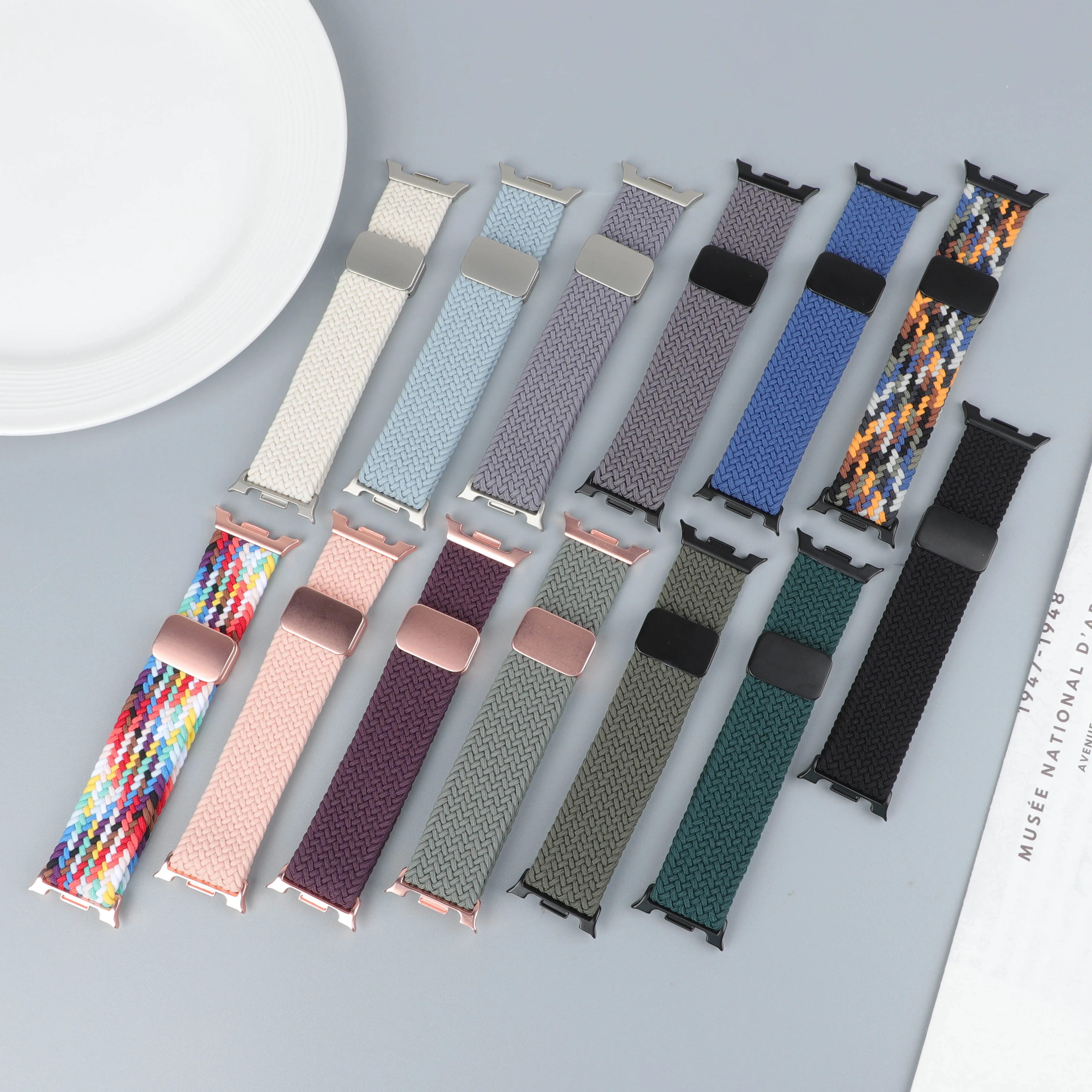 Magnetisches geflochtenes Armband für Samsung Galaxy Watch 9 8, 44 mm, 40 mm, Nylonarmband, Correa, Pulseira, Galaxy Watch 8 Classic 46 mm – Detail 5