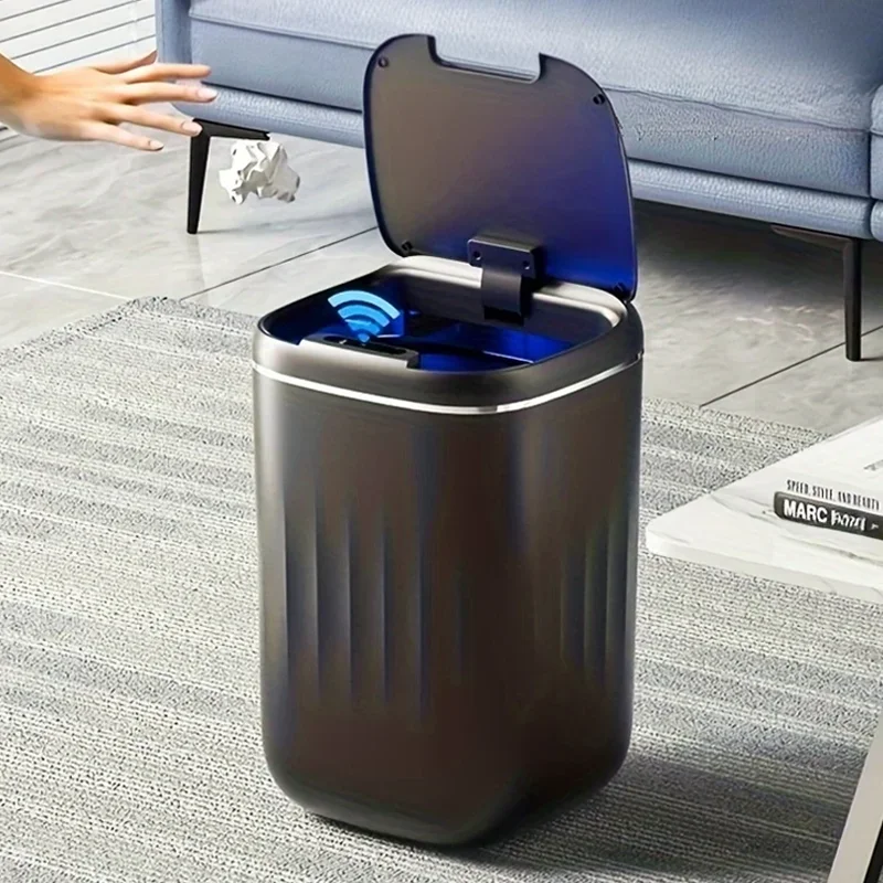 

Умный мусорный бак 12л, автоматический датчик, мусорная корзина, электрическая мусорная корзина с батарейным питанием, водонепроницаемая мусорная корзина, бытовой мусор для вторичной переработки