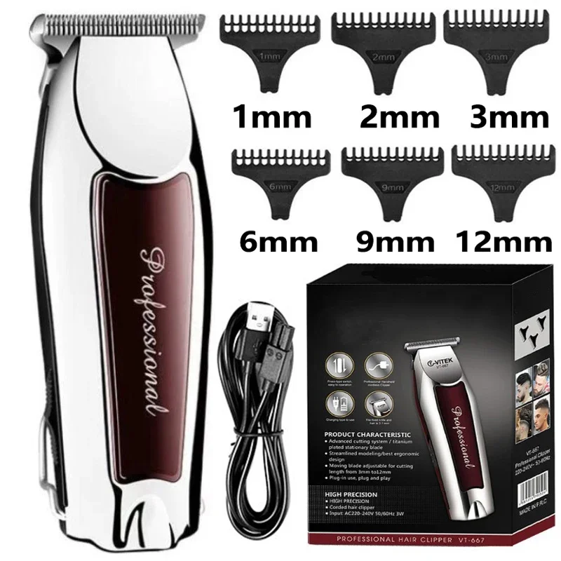 Hair Clipper Rechargeable Cordless Trimmer For Men Grooming Professional Electric Beard Hair Cutting Machine Edge Hair Clipper