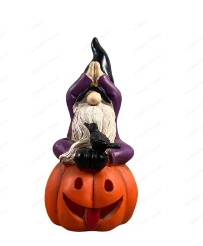 Halloween grimace pumpkin, resin ornament, home party atmosphere ornament