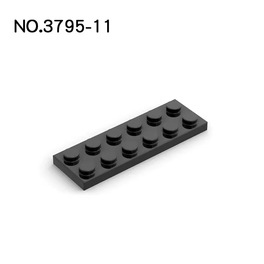 20Pcs MOC Parts 3795 Plate 2 x 6 Compatible Bricks DIY Assmble Building Blocks Particle Kid Puzzle Brain Toy Birthdays Gift